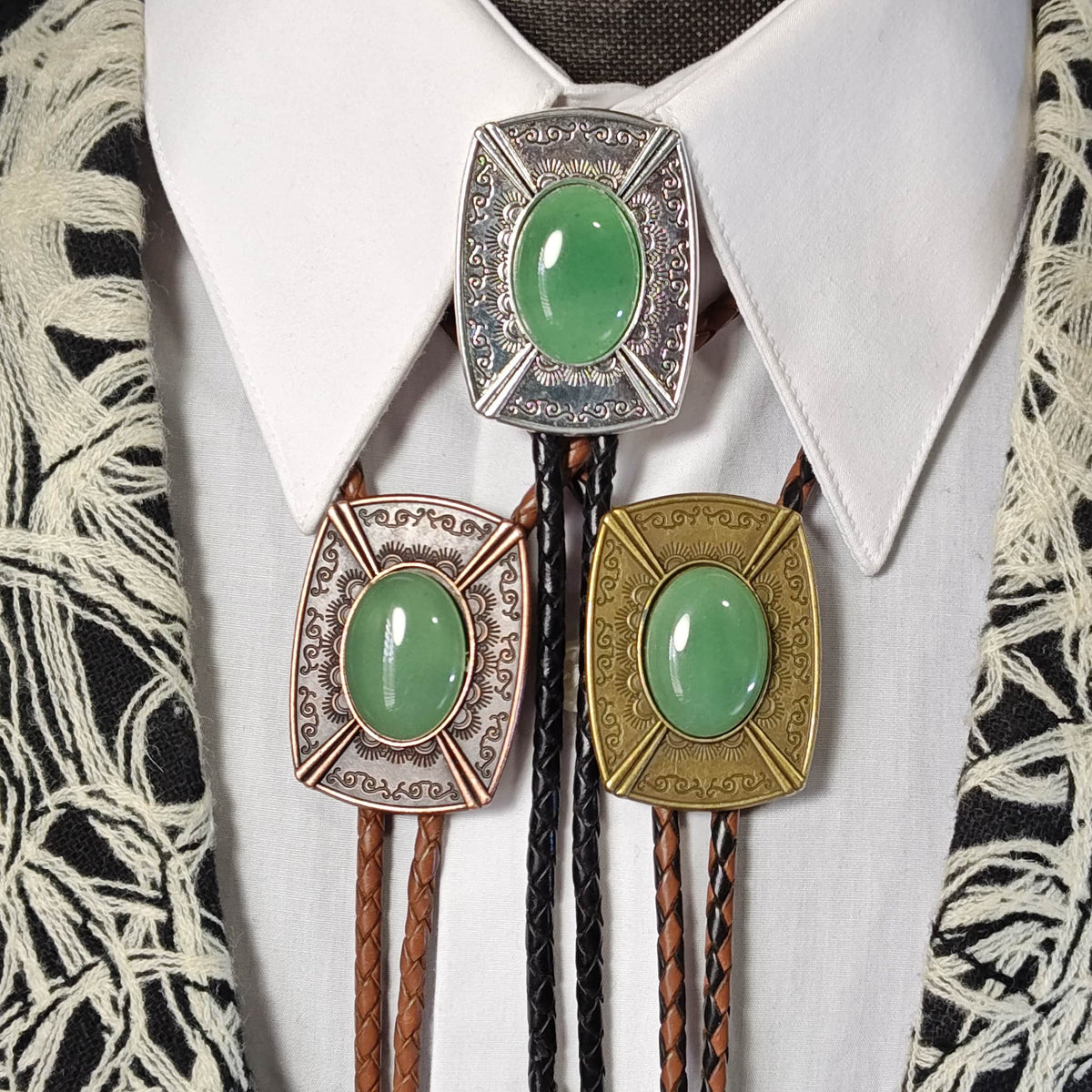 Green Aventurine in Pahsimeroi Setting Gold, Silver or Copper