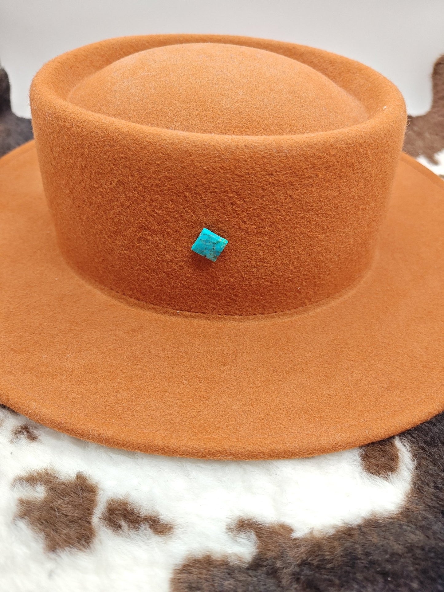 Kingman Turquoise Cowboy Hat Pin or Tie Tack - Folks On The Edge