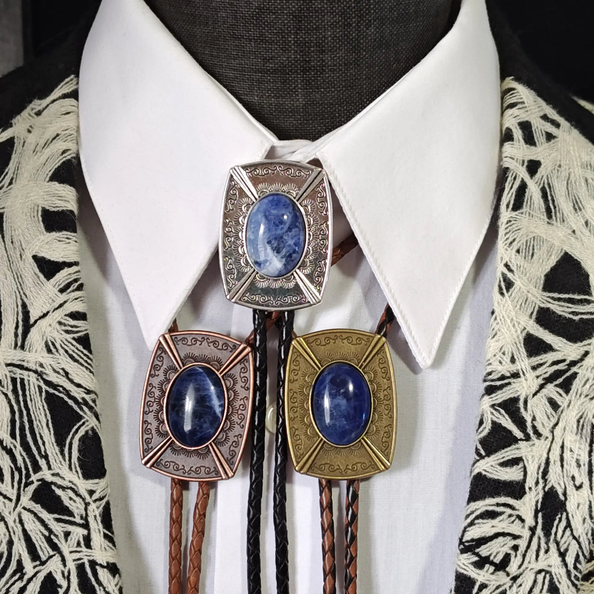 Blue Sodalite in Pahsimeroi Setting Gold, Silver or Copper