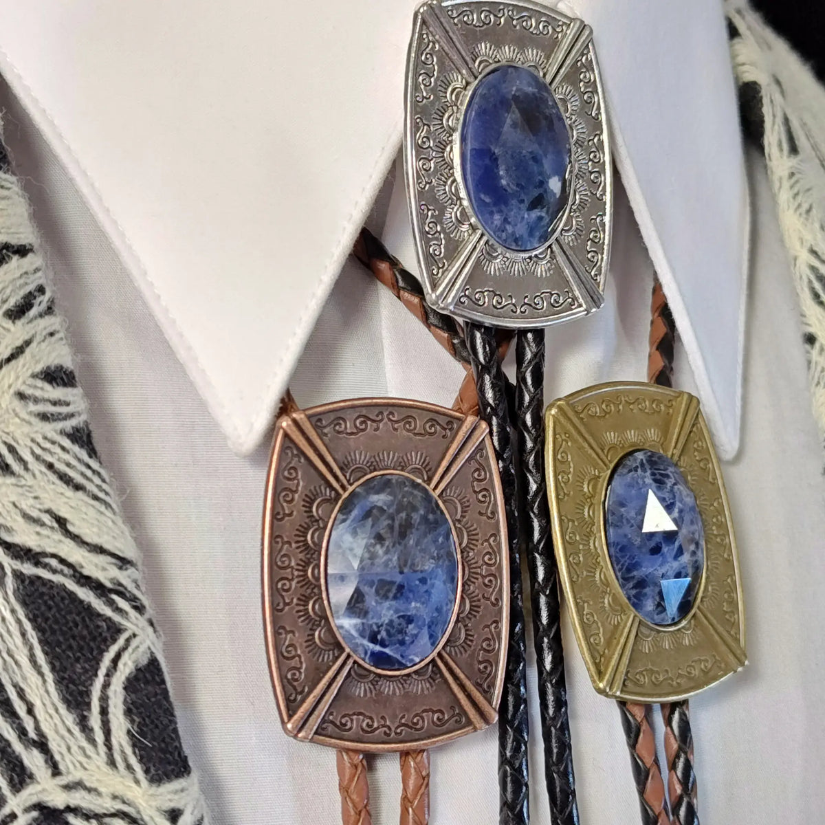 Faceted Sodalite in Pahsimeroi Setting Gold, Silver or Copper