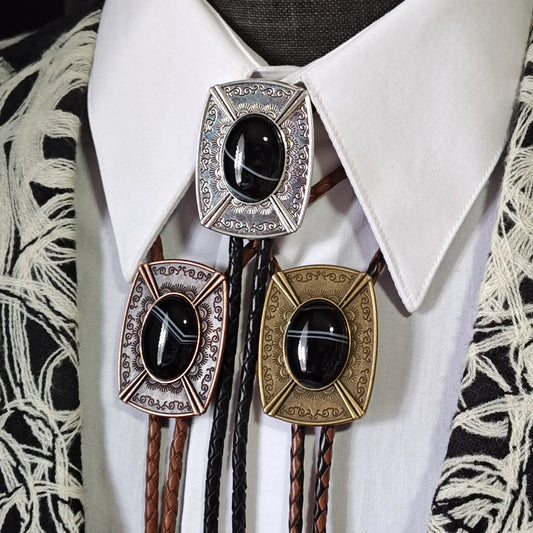 Black Banded Agate in Pahsimeroi Setting Gold, Silver or Copper - Folks On The Edge