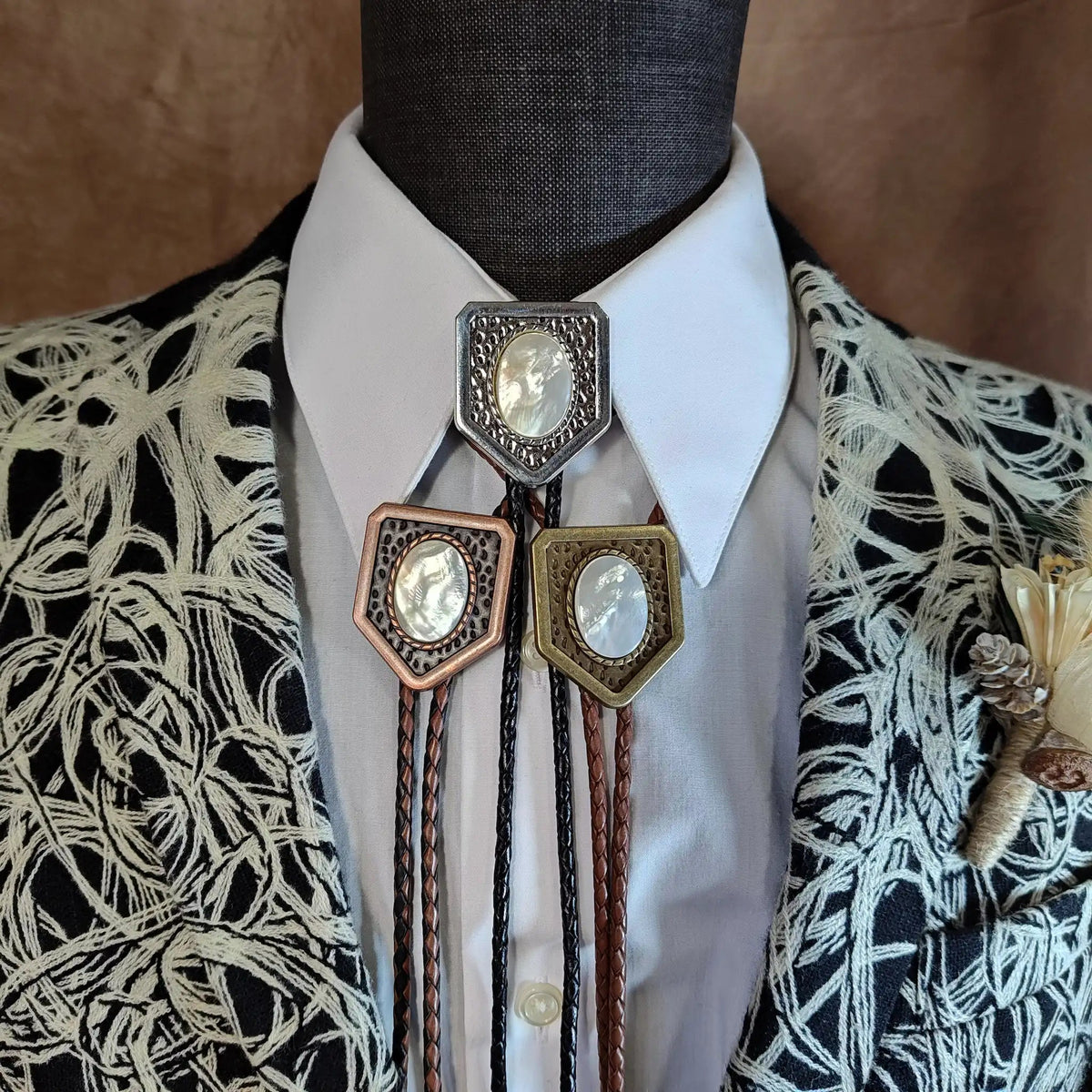 Mother Of Pearl in Oakley Setting Gold, Silver or Copper - Folks On The Edge