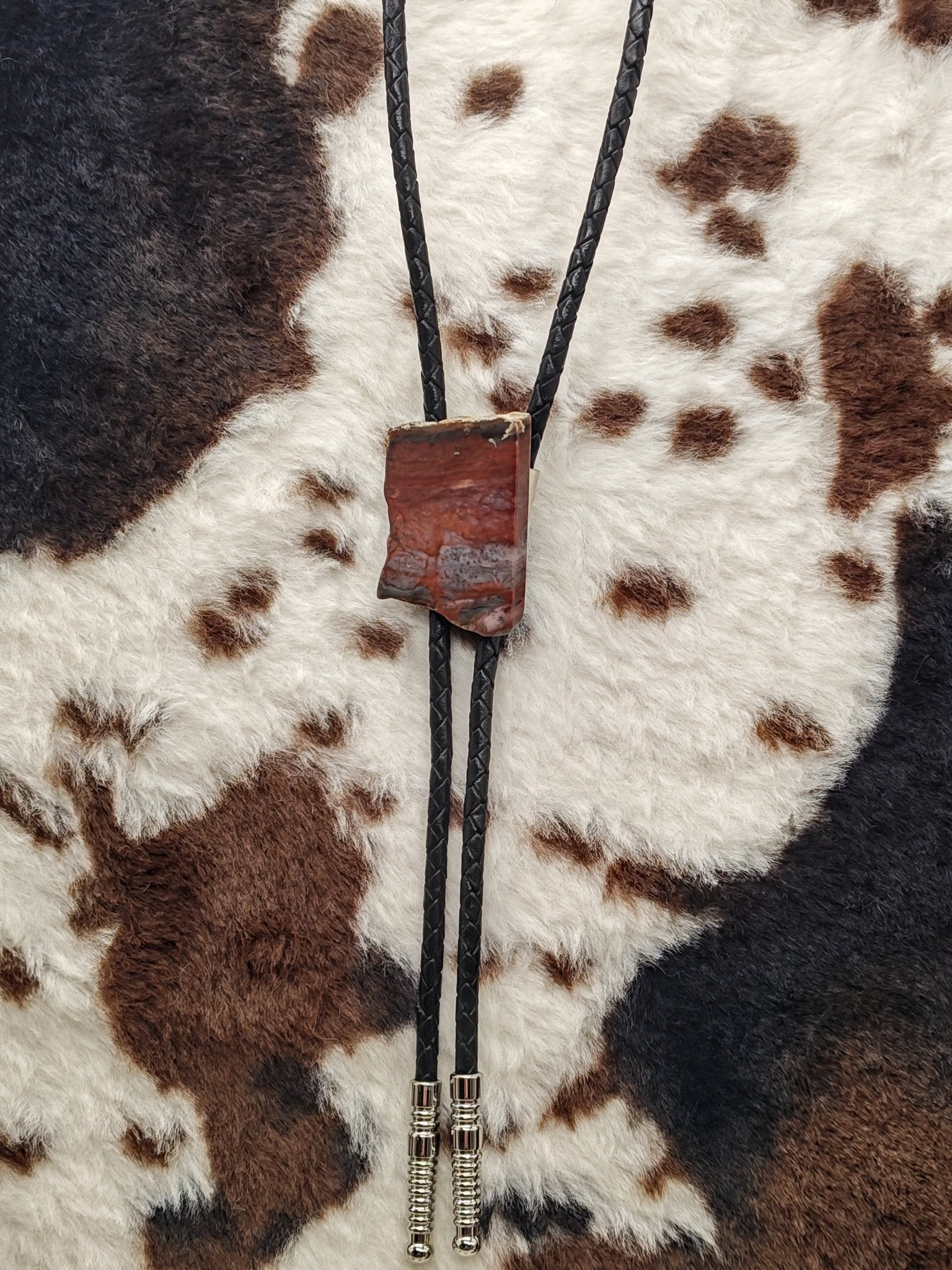 Rustic Idaho Jasper Bolo Tie by Folks On The Edge 41213 - Folks On The Edge
